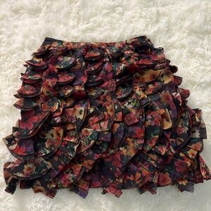 Anthropologie Geisha Designs Floral Skirt